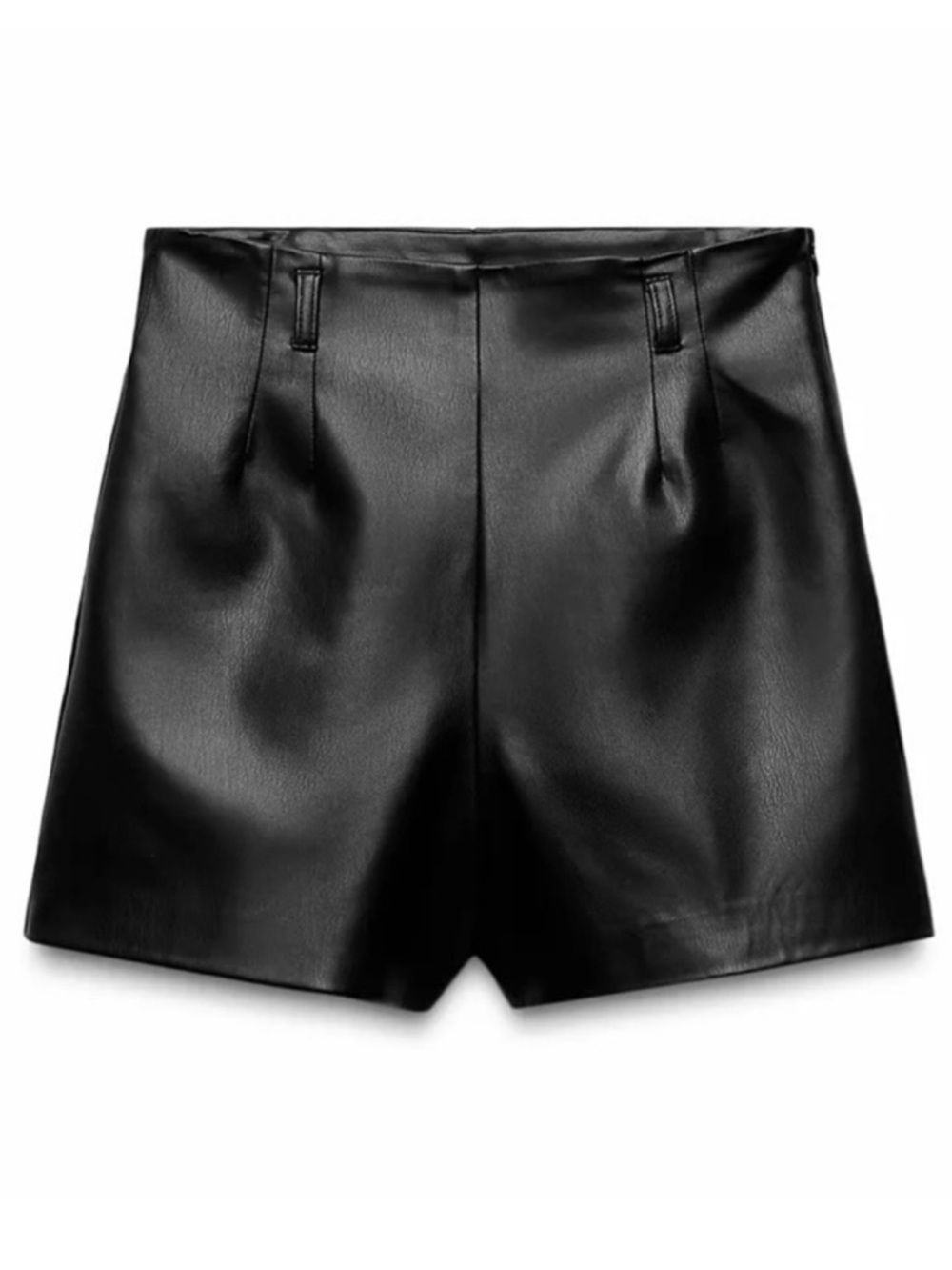 ZARA Women’s faux leather high waisted shorts🖤🖤